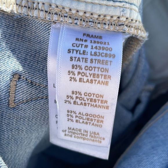 [FRAME] “Le Skinny de Jeanne Crop” Jeans - Size 24 - Picture 4 of 5